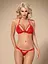 Комплект білизни Obsessive 838-SET-3 S/M червоний - мініатюра 3