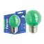 Світлодіодна декоративна лампа Feron LB-37 1 Вт E27 зелена прозора - мініатюра 1