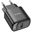 МЗП Hoco C140A Smart QC3.0 (1USB/3A) Black - миниатюра 3