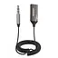 Bluetooth-адаптер UGREEN CM309 Bluetooth 5.0 автомобільний приймач AUX з мікрофоном Space Gray (70601) - мініатюра 1