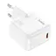 Адаптер сетевой HOCO Advantage single port charger C112A сам блок белый - миниатюра 1