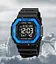 Мужские спортивные часы Skmei 1988 (Черный с синим) - миниатюра 4