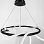 Черная кольцевая люстра с гибкой LED лентой Ø95 см (кольцо 60 см) | Ст. JU 22N-600 BK Line F - миниатюра 3