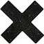 Наклейки на соски Cottelli Collection Nipple Sticker X чорний - мініатюра 1