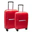 Набор чемоданов Unite Star 2в1 ABS-пластик с кодовым замком и телескопической ручкой красный (6071) - миниатюра 1