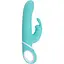Вибратор-кролик Pleasures Naughty Rabbit 22.7 см бирюзовый - миниатюра 1
