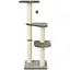 Когтеточка-комплекс Trixie Altea для кошек с игрушкой на веревке сизаль/плюш серая 40х40х117 см [CD] - миниатюра 1