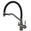 Смеситель для кухни Mixxus Premium Gravity 021 с силиконовым изливом graphite MI6979 Графит - миниатюра 1