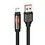 Дата кабель Hoco U136 Prize USB to Lightning 2.4A (1.2m) Black - мініатюра 1