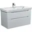 Тумба Мойдодир Malaga 100-A Білий з умивальником Vivace 100 Білий - мініатюра 1