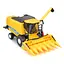 Автомодель Bburago Зернозбиральний комбайн New Holland TC5.90 з кукурузною жаткою - мініатюра 2