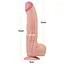 Фаллоимитатор LoveToy Sliding-Skin Dual Layer Dong King Sized 31 см телесный - миниатюра 18