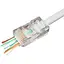 Конектор RJ45 UTP 10 шт. Cablexpert модульна вилка з наскрізними отворами позолочені контакти (LC-PTU-01/10) - мініатюра 1