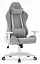 Компьютерное кресло Hell’s HC-2000 Grey-White тканевое - миниатюра 1