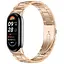 Ремешок для фитнес-браслета Tamister для Xiaomi Mi Band 8 и 9 Type C металлический с застежкой розовое золото - миниатюра 1