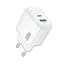 Зарядное устройство Borofone BAS45A USB-C x USB-A PD30W технология GaN белый - миниатюра 2