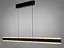Люстра подвесная LED Diasha черная 58 Вт 10 м² - миниатюра 2