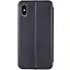 Кожаный чехол-книжка Classy для Apple iPhone XS Max 6.5 Черный - миниатюра 2
