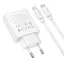 Адаптер сетевой HOCO Direct charger C142A (Type-C to Type-C) |1USB/1Type-C, 20W/3A, PD/QC| - миниатюра 3
