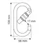 Карабін Camp Oval Pro Lock Silver (1060-1455) - мініатюра 2