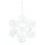 Сніжинка з блискітками 16 см - мініатюра 1
