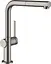 Змішувач Hansgrohe Talis M54 270 1jet кухонний з витяжним виливом Brushed Black Chrome 72808340 Шліфований чорний хром - мініатюра 1