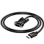 Кабель перехідник конвертер Hoco US12 HDMI to VGA (HDTV male to VGA male) 1 метр - мініатюра 3