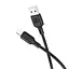 Дата кабель Borofone BX113 Lenny USB to Lightning 2.4A (2m) Black - мініатюра 2