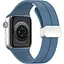 Ремешок DK для Apple Watch 38mm (Series 1 / 2 / 3) Silicone Sport Magnetic (017247) (azure blue / silver) - миниатюра 2