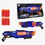Бластер ZC 7111 Blaze Storm, 59 см, 10 м'яких патронів, синій - мініатюра 3