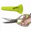Багатофункціональні кухонні ножиці 10в1 Mighty Shears з чохлом і магнітом Сірий / Зелений - мініатюра 3