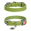 Ошейник для собак кожаный Waudog Classic Ш 12 мм Д 21-29 см салатовый - миниатюра 1