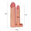 Насадка на пенис Lovetoy Pleasure X-Tender Double Flesh Add 2 20 см телесный - миниатюра 5