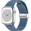 Ремінець DK CDK для Apple Watch 42mm (Series 10) Silicone Sport Magnetic (017247) (azure blue / silver) - мініатюра 1