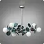Люстра подвесная 517 Dlight на 9 ламп Хром-Серый (01686) - миниатюра 1
