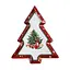 Блюдо сервірувальне новорічне для закусок Christmas 29 × 24 × 2 см фігурне Yiwu HP-SDHK-17 - мініатюра 2
