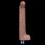 Вібратор Lovetoy Real Softee 10.5" 26.5 см коричневий - мініатюра 2