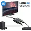 HDMI-переключатель 8K60 Гц 2 входа 1 выход, 4K120 Гц 2X1 с кнопочным переключателем, поддерживает 48 Гбит/с, CEC, ARC - миниатюра 3