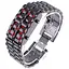 Часы-браслет Led Watch Iron Samurai Черный с красными светодиодами (IBW012BR) - миниатюра 1