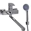 Змішувач для ванни DOMINO RONDO DND-208 сантехніка з лійкою та шлангом для комфортного душу - мініатюра 3