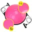 Балансировочная платформа (полусфера) Cornix Bosu Ball 58 см с эспандерами Pink XR-0456 - миниатюра 8