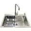 Комплект мийка + змішувач Romzha Arta U-550S (B) - мініатюра 2