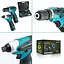 Набор Platinum Tools CB1080T 18V, 2 шуруповерта с насадками в кейсе - миниатюра 2