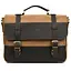 Мужской портфель из канваса и кожи наппа TARWA 36х27х10 см sum0028406 - миниатюра 9