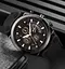 Чоловічий класичний наручний годинник Skmei 9282 (Чорний з чорним дисплеєм) - мініатюра 3