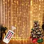 Гирлянда штора капля росы Sun Lamp 3х3 м 300 LED с пультом и USB питанием - миниатюра 2