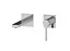 Смеситель для умывальника скрытого монтажа хром Nett QH-22 Хром - миниатюра 1