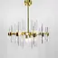 Люстра-реплика Alinar Crystal на 8 ламп (диаметр 60 см) Line.F MJ 139/8 GD - миниатюра 2