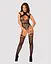 Ажурний бодістокінг з отворами Obsessive Bodystocking G327 black чорний комбінезон з дос S/M/L - мініатюра 3