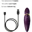 Вибратор 2 в 1 с язычком Zalo Hero Twilight Purple кристалл Swarovski - миниатюра 6